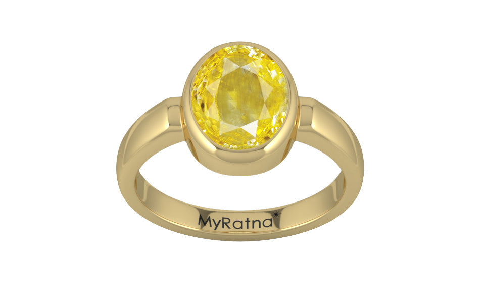 Ashtadhatu Ceylon Yellow Sapphire Ring Limited Quality (R6)