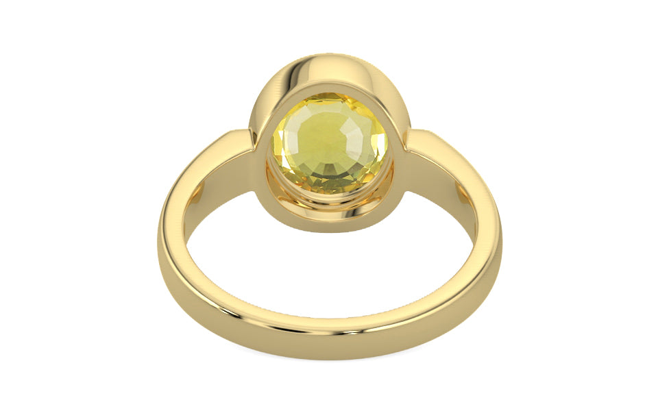 Ashtadhatu Ceylon Yellow Sapphire Ring Limited Quality (R6)