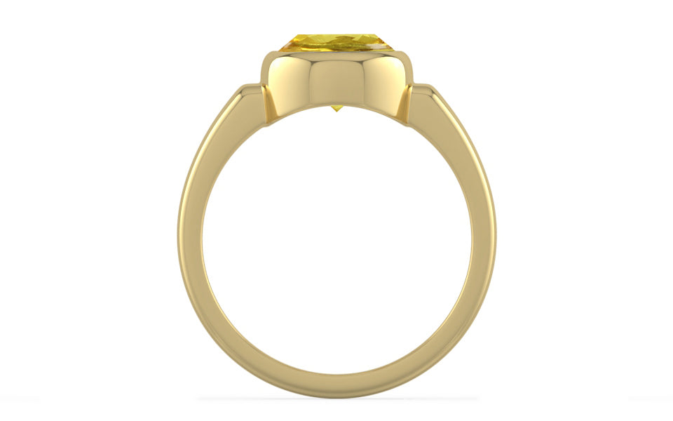 Ashtadhatu Ceylon Yellow Sapphire Ring Limited Quality (R6)