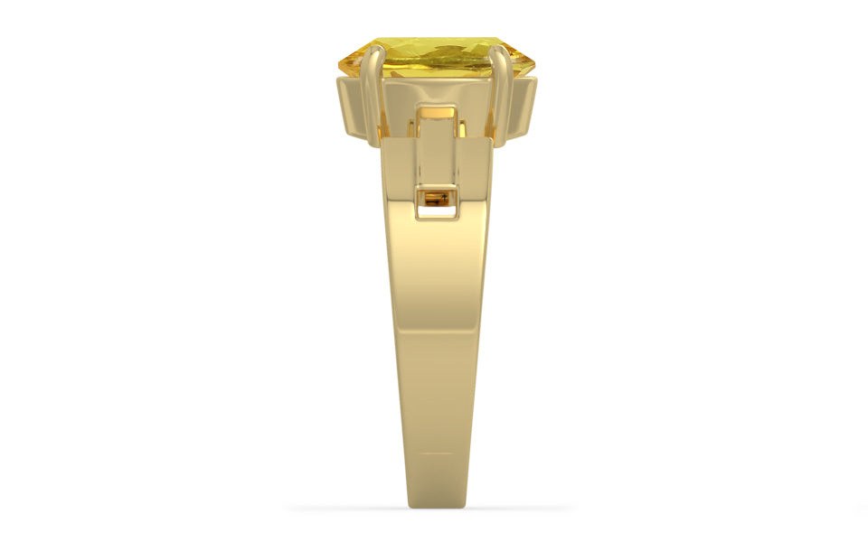 Ashtadhatu Ceylon Yellow Sapphire Ring Limited Quality (R8)