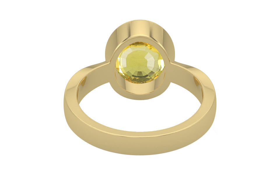 Ashtadhatu Ceylon Yellow Sapphire Ring Limited Quality (R9)
