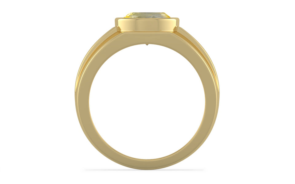 Ashtadhatu Ceylon Yellow Sapphire Ring Prime Quality (R1)
