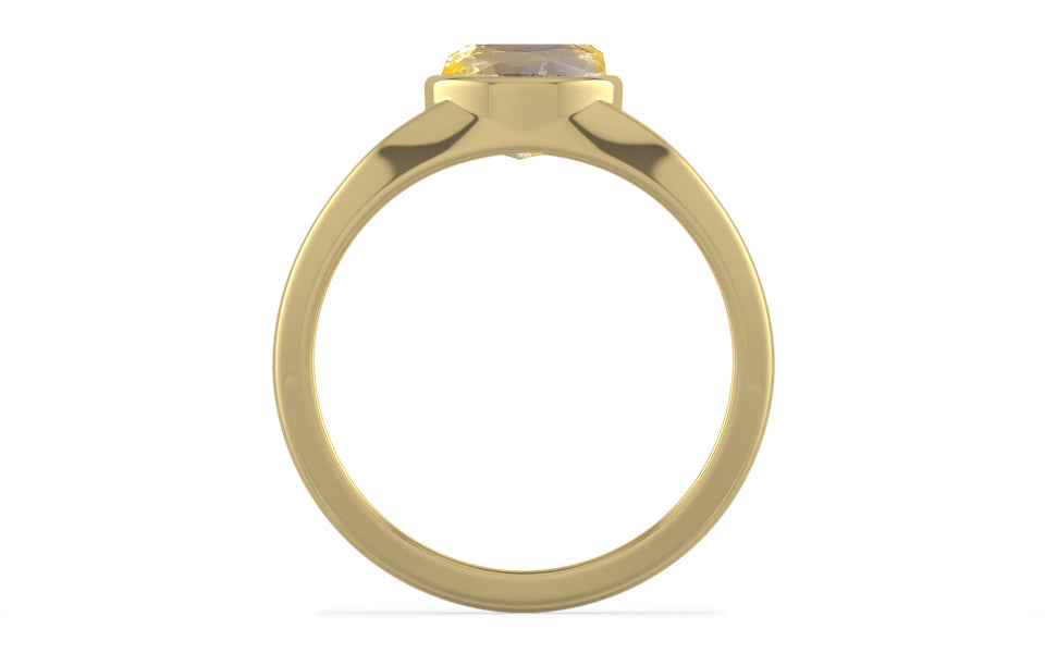 Ashtadhatu Ceylon Yellow Sapphire Ring Prime Quality (R10)