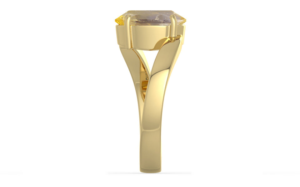 Ashtadhatu Ceylon Yellow Sapphire Ring Prime Quality (R2)
