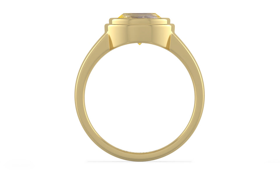 Ashtadhatu Ceylon Yellow Sapphire Ring Prime Quality (R3)