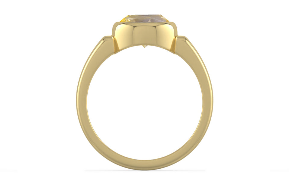 Ashtadhatu Ceylon Yellow Sapphire Ring Prime Quality (R6)