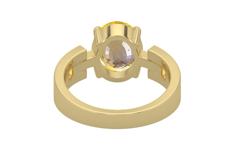 Ashtadhatu Ceylon Yellow Sapphire Ring Prime Quality (R8)