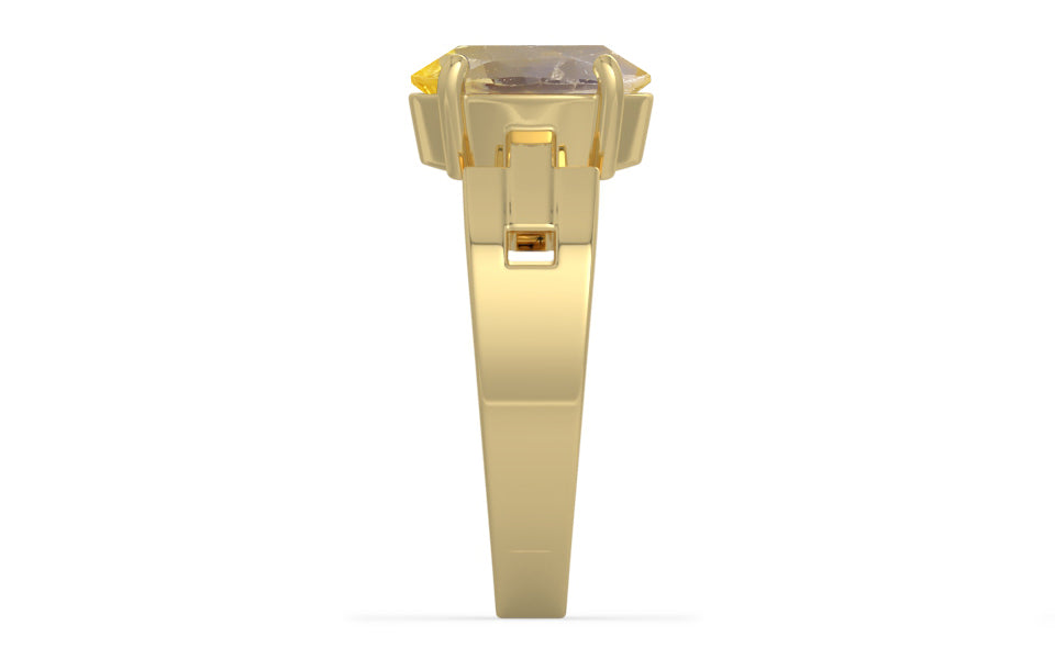 Ashtadhatu Ceylon Yellow Sapphire Ring Prime Quality (R8)