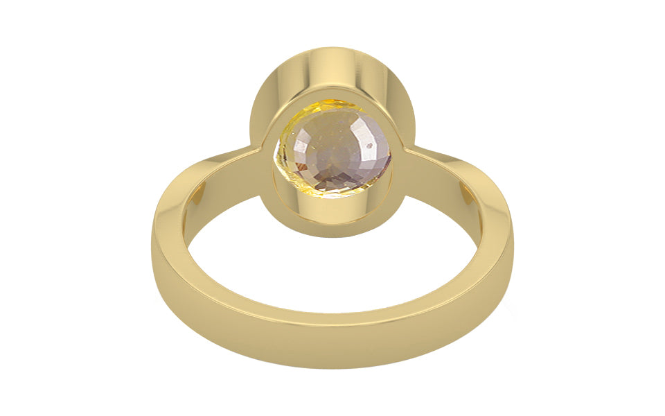 Ashtadhatu Ceylon Yellow Sapphire Ring Prime Quality (R9)