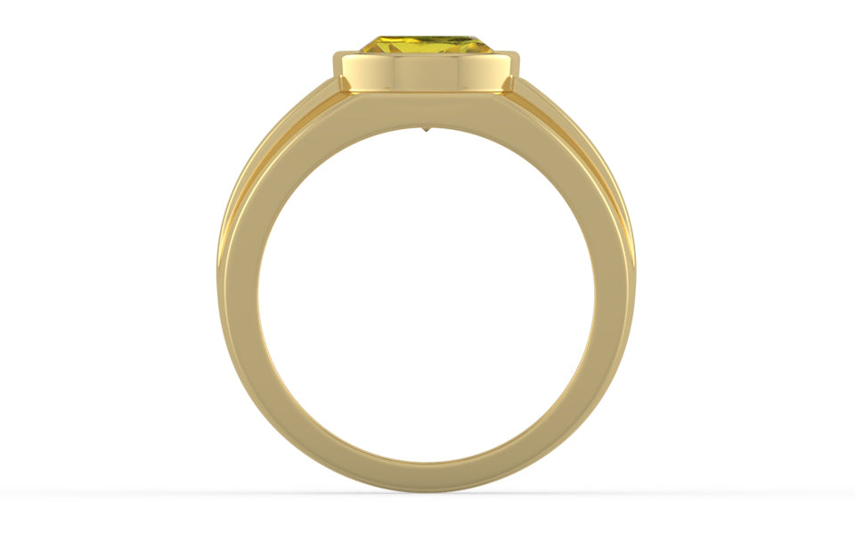 Ashtadhatu Ceylon Yellow Sapphire Ring Rare Quality (R1)