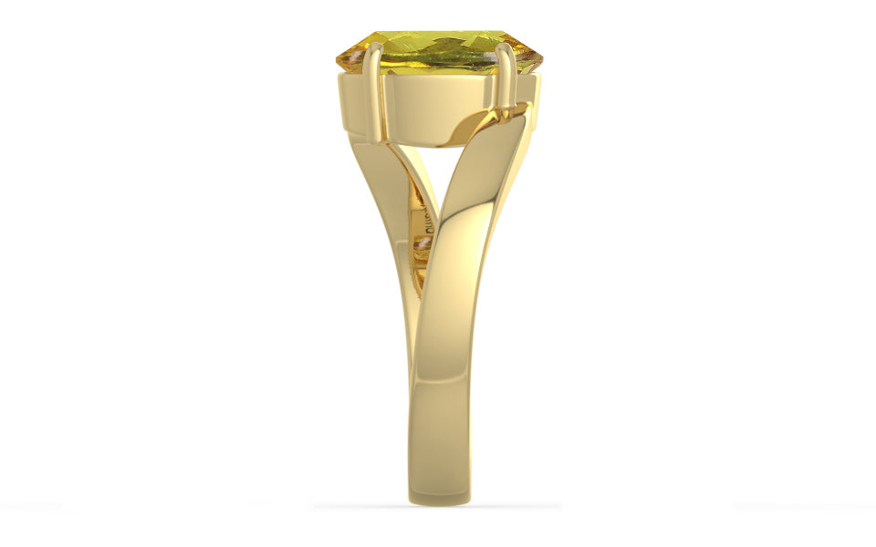 Ashtadhatu Ceylon Yellow Sapphire Ring Rare Quality (R2)