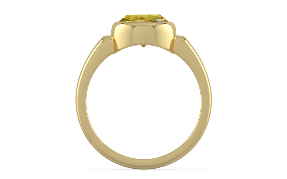 Ashtadhatu Ceylon Yellow Sapphire Ring Rare Quality (R6)