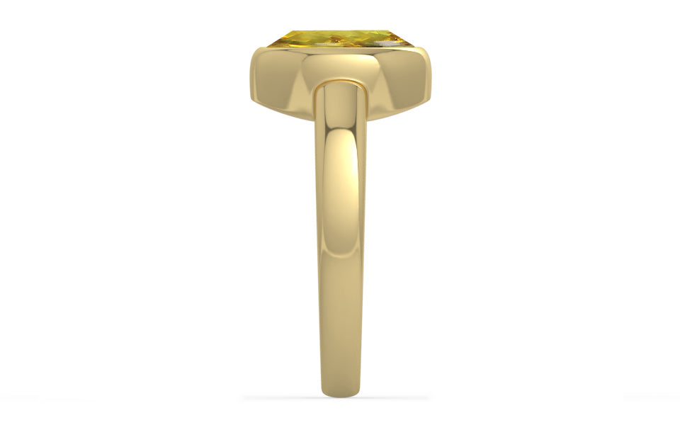 Ashtadhatu Ceylon Yellow Sapphire Ring Rare Quality (R6)