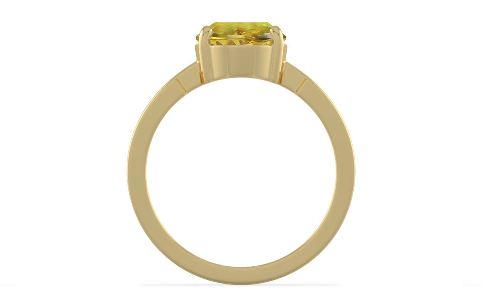 Ashtadhatu Ceylon Yellow Sapphire Ring Rare Quality (R8)