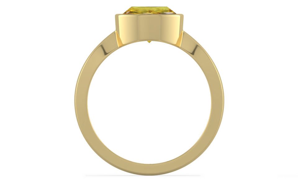 Ashtadhatu Ceylon Yellow Sapphire Ring Rare Quality (R9)