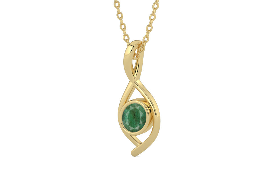 Ashtadhatu Emerald Pendant Fine Quality (P1)