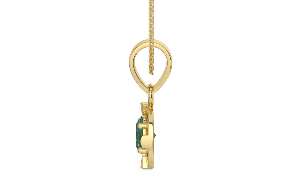 Ashtadhatu Emerald Pendant Fine Quality (P11)