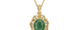Ashtadhatu Emerald Pendant Fine Quality (P5)