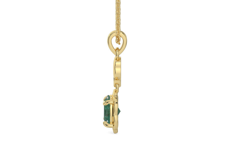 Ashtadhatu Emerald Pendant Fine Quality (P6)