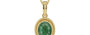 Ashtadhatu Emerald Pendant Fine Quality (P7)