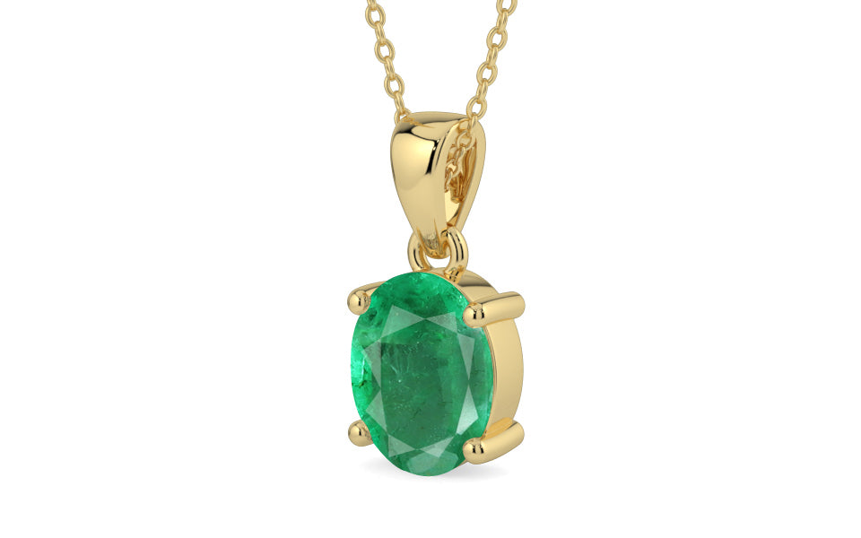 Ashtadhatu Emerald Pendant Limited Quality (P10)