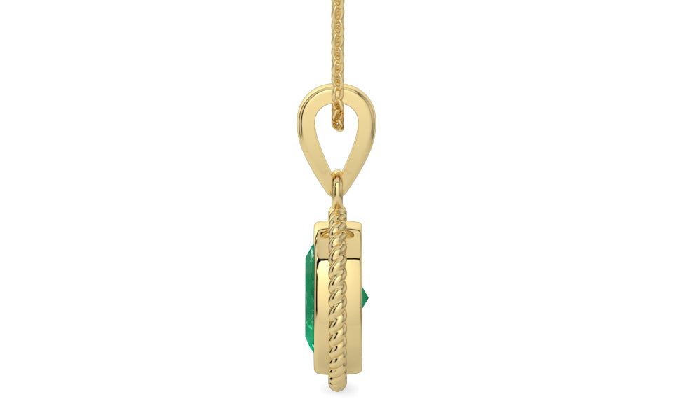 Ashtadhatu Emerald Pendant Limited Quality (P7)
