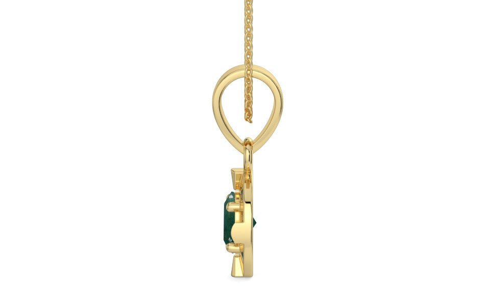 Ashtadhatu Emerald Pendant Prime Quality (P11)