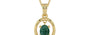 Ashtadhatu Emerald Pendant Prime Quality (P2)
