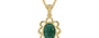 Ashtadhatu Emerald Pendant Prime Quality (P3)