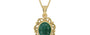 Ashtadhatu Emerald Pendant Prime Quality (P5)