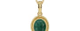 Ashtadhatu Emerald Pendant Prime Quality (P7)