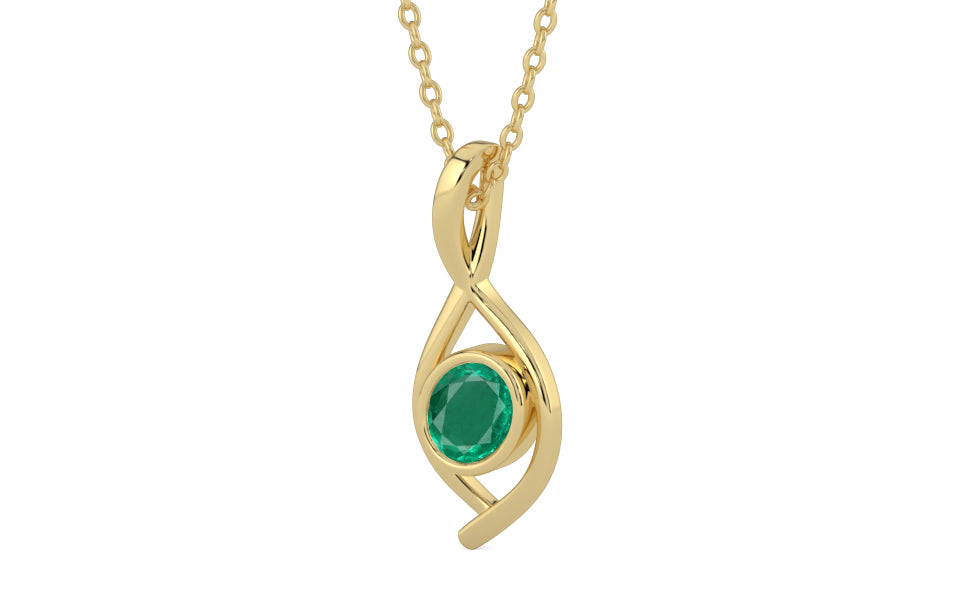 Ashtadhatu Emerald Pendant Rare Quality (P1)