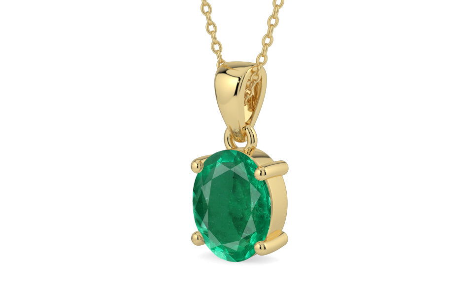 Ashtadhatu Emerald Pendant Rare Quality (P10)