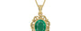 Ashtadhatu Emerald Pendant Rare Quality (P5)