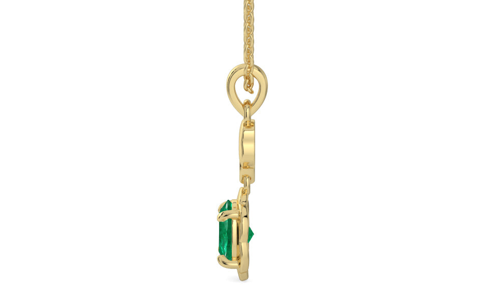 Ashtadhatu Emerald Pendant Rare Quality (P6)