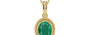 Ashtadhatu Emerald Pendant Rare Quality (P7)