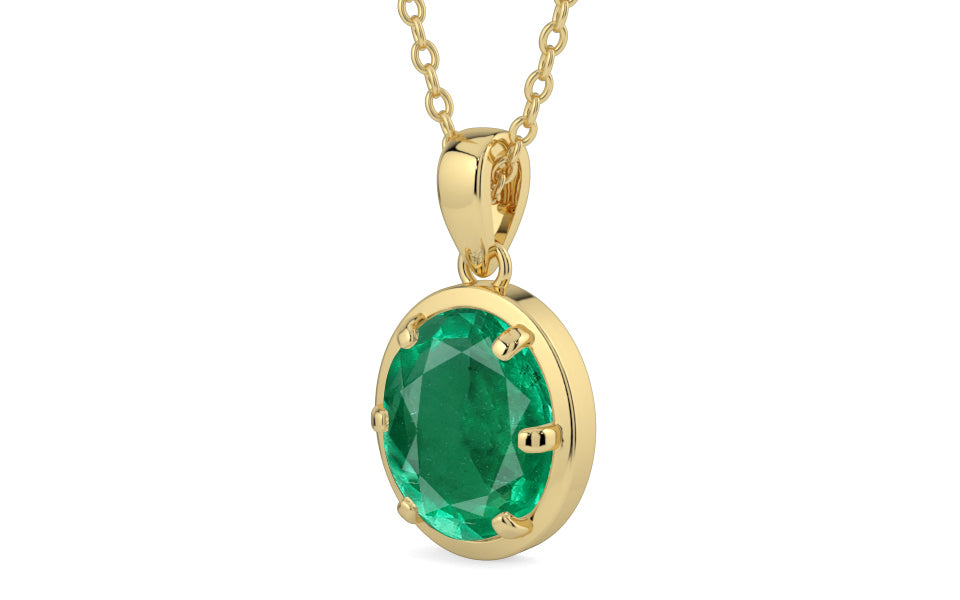 Ashtadhatu Emerald Pendant Rare Quality (P8)
