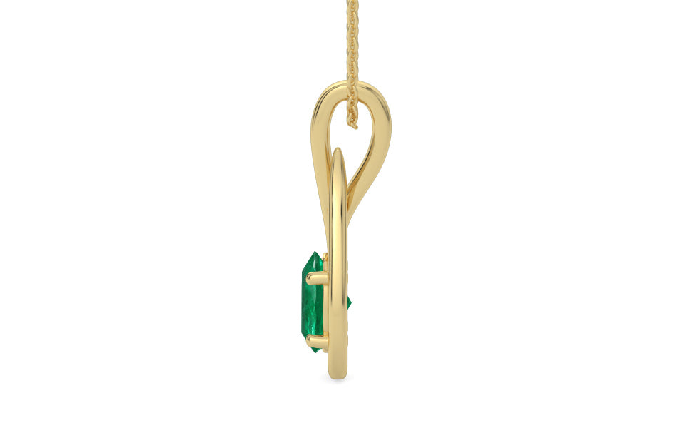 Ashtadhatu Emerald Pendant Rare Quality (P9)