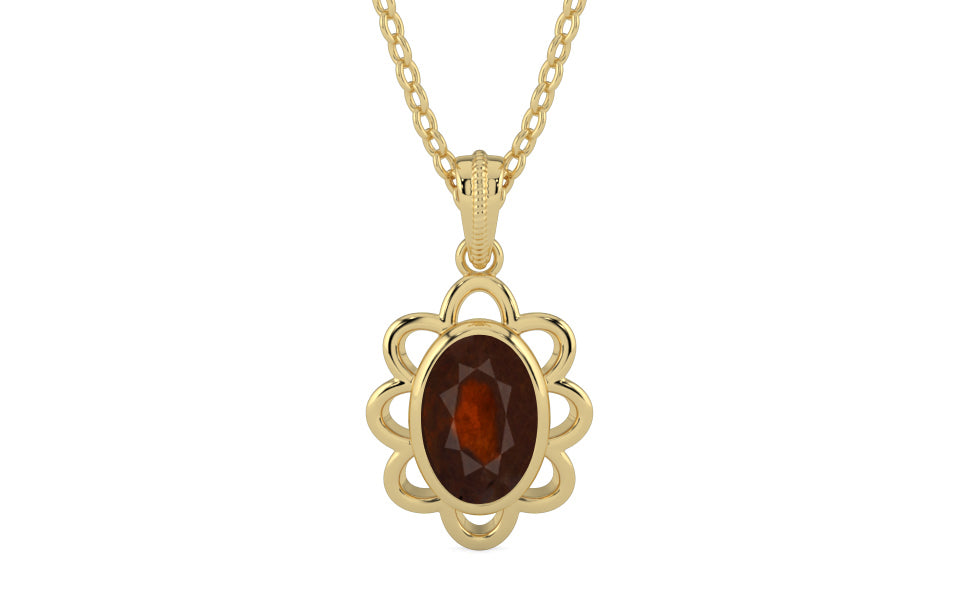 Ashtadhatu Hessonite Garnet Pendant Fine Quality (P3)