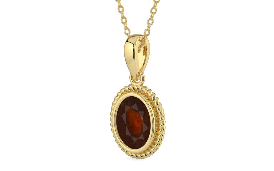 Ashtadhatu Hessonite Garnet Pendant Fine Quality (P7)