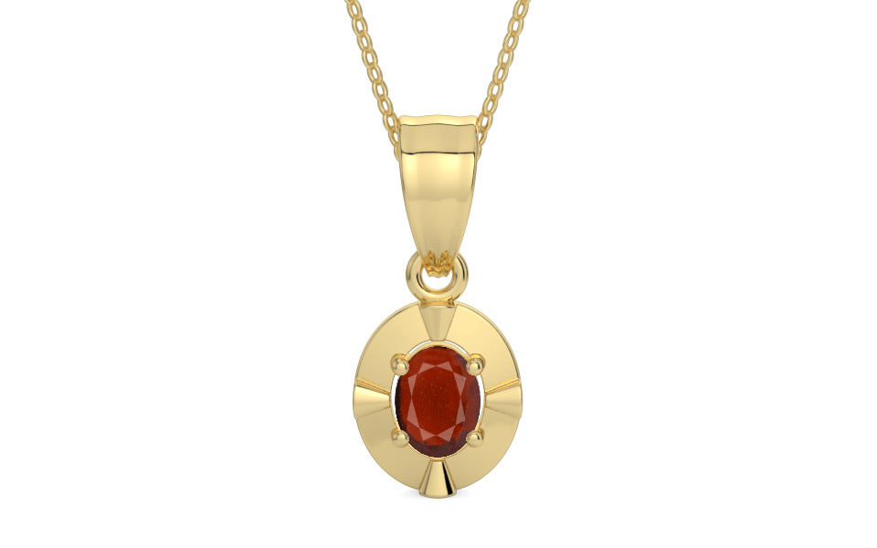Ashtadhatu Hessonite Garnet Pendant Prime Quality (P11)