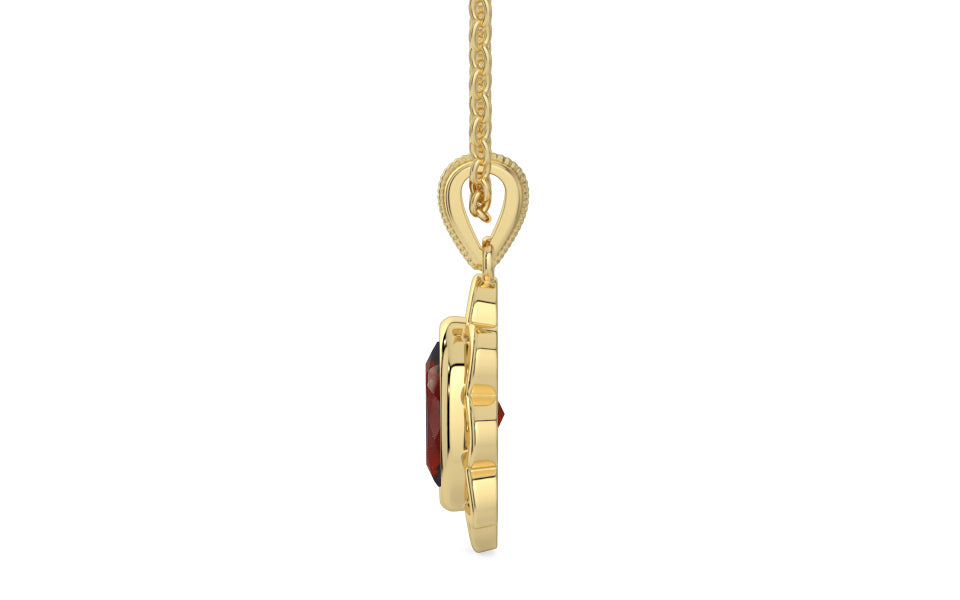 Ashtadhatu Hessonite Garnet Pendant Prime Quality (P3)