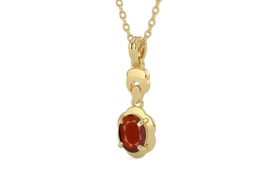 Ashtadhatu Hessonite Garnet Pendant Prime Quality (P6)