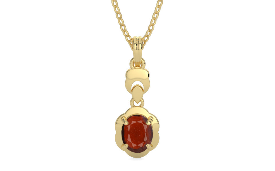 Ashtadhatu Hessonite Garnet Pendant Prime Quality (P6)