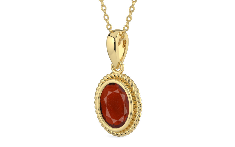 Ashtadhatu Hessonite Garnet Pendant Prime Quality (P7)