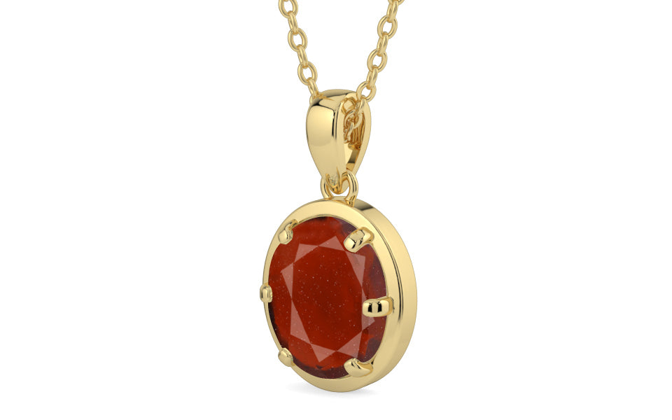 Ashtadhatu Hessonite Garnet Pendant Prime Quality (P8)