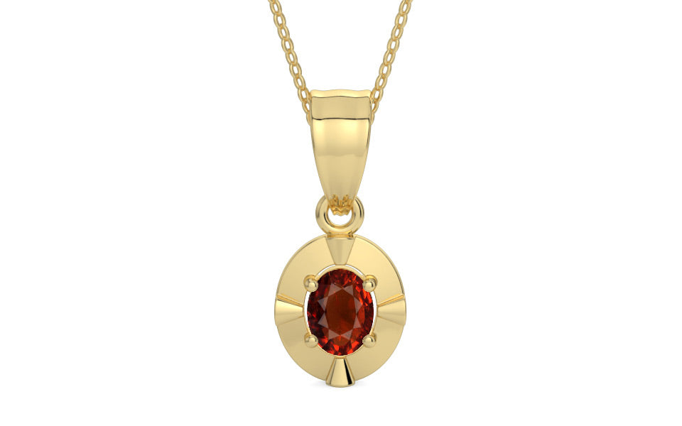 Ashtadhatu Hessonite Garnet Pendant Rare Quality (P11)