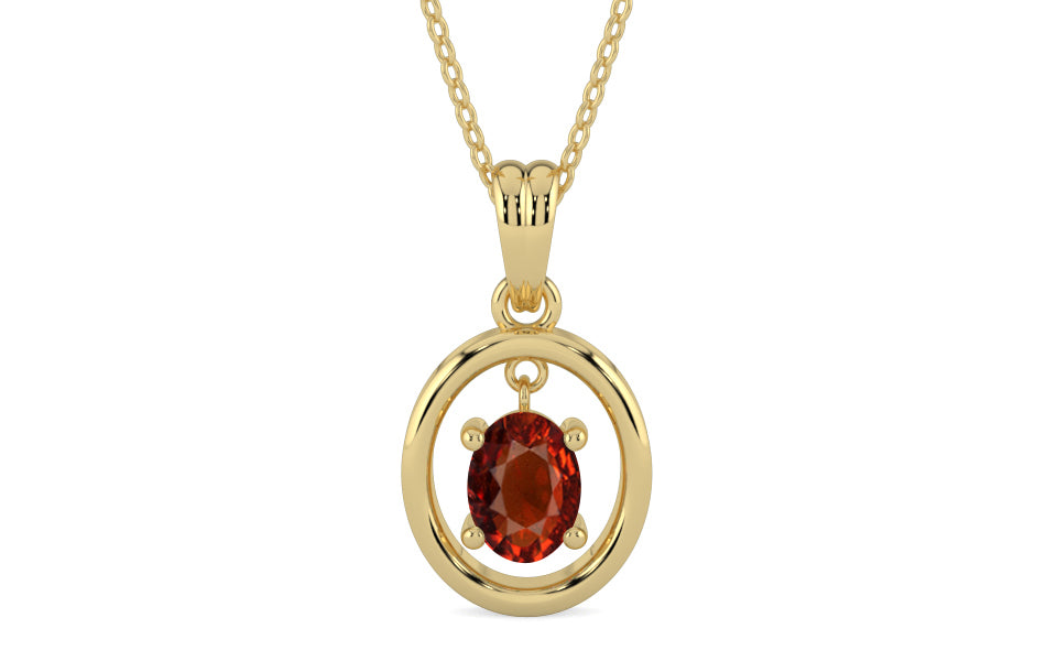 Ashtadhatu Hessonite Garnet Pendant Rare Quality (P2)
