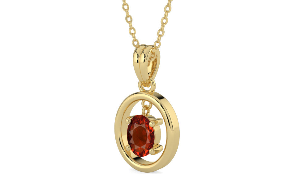 Ashtadhatu Hessonite Garnet Pendant Rare Quality (P2)