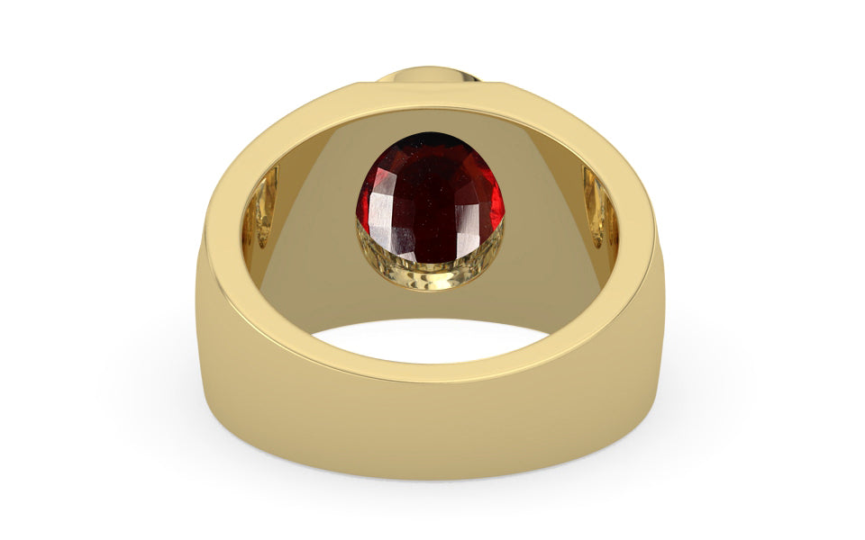Ashtadhatu Hessonite Garnet Ring Fine Quality (R1)